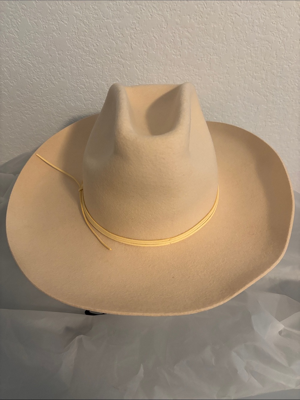 Lack Of Color Ivory Goldfinger Wide Brim 100% Wool Hat SZ XL Desert Boho NWT